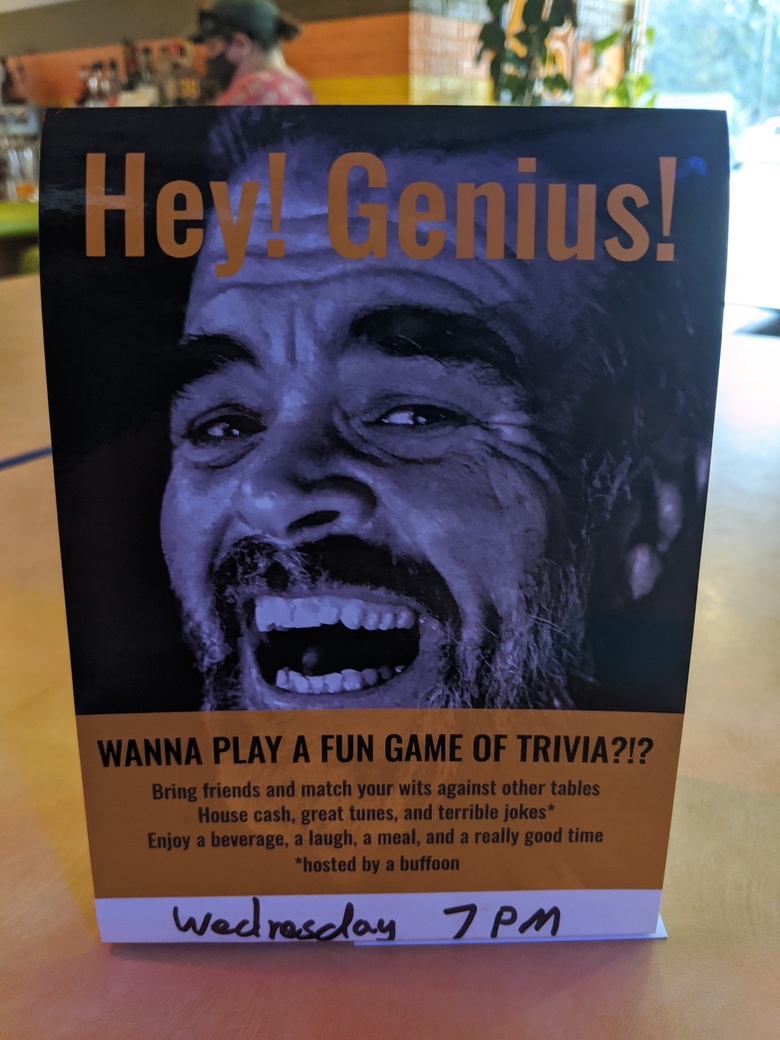 bill davis trivia flyer